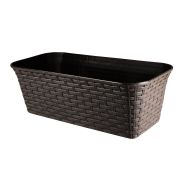 Балконный ящик VIOLET «Ротанг» 43см с дренажем (венге) 3540005