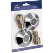 САНАКС 6637 Комплект: 2 эксцентрика + 2 чашки премиум, латунный, в блистере.