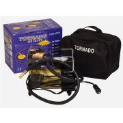 Автокомпрессор TORNADO АC-580 10 A, 35 л/мин, 140 PSI, 12В металл. корпус (с сумкой, якорный эдв.)