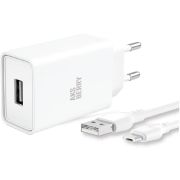 AKSBERRY (6900221570013) T40 1USB 24A + MicroUSB (белый)