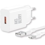AKSBERRY (6972969383064) T42 QC30 + кабель (белый)