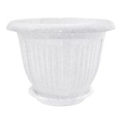 Вазон с подставкой «Волна» 24*19см  Белый 112046