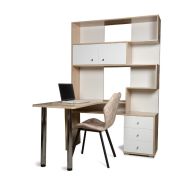 БИТЕЛ СК-10 левый Дуб Сонома/Белый, хром