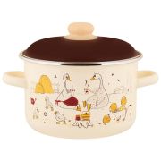 Кастрюля APPETITE 6RD201M Подворье эмал цил 4,0л