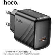 HOCO (6942007639750) CS24A 1Type-C PD 25W быстрая зарядка , Black