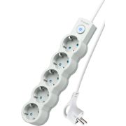 Удлинитель КОСМОС YKsm1.5m-5g-Z-V10A-W Белый/серый