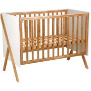 POLINI Кровать детская kids Porto 1300 белый-дуб крафт золотой (1 кор.)