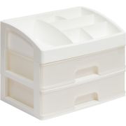 VIOLET для косметики 2 ящика (белый/перламутр) 330206