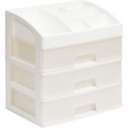 VIOLET для косметики 3 ящика (белый/перламутр) 330306