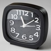 DELTA DT8-0001 Будильник 8.5*4.6*8.6см (черный)