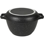 KUKMARA Кмт34а а/пр литой 3,0л кр/сковорода Темный мрамор