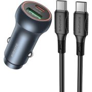 АЗУ BOROFONE (6941991118678) BZ32Baa 1USB+1Type-C 3.0A PD30W , Metal grey