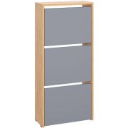 МЕБЕЛЬ-КОМПЛЕКС ЛАЙТ Обувница 3 секц Дуб золотой крафт / Серый шифер (1 кор.)