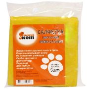 РЫЖИЙ КОТ салфетка вискозная универсальная 30*30см (5шт) (310216)