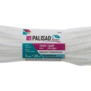 PALISAD HOME полипропиленовый с сердечником, 3 мм, L 20 м, белый, Home Palisad 937065