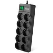 SVEN SF-10E-16 3,0 м (10 розеток) черный