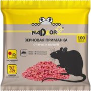 NADZOR Зерновая приманка от мышей и крыс, 100г, NASA367