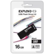 USB флэш-накопитель EXPLOYD 16GB 580 черный [EX-16GB-580-Black]