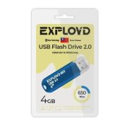 Флеш диск EXPLOYD EX-4GB-650-Blue