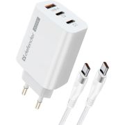 DEFENDER (83681) СЗУ UPС-60 65W, USB A+C+С, кабель Type-C
