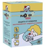 NADZOR Комплект от комаров для детей-45 ночей (Электрофумигатор+жидкость) DET1245