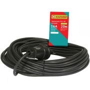 Удлинитель силовой КАЛИБР УС1-20 20м (2х1,5)