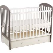 ФЕЯ Кровать детская Фея 328 белый-графит (1 кор)