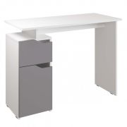 МЕБЕЛЬ-КОМПЛЕКС ЛАЙТ Стол письменный компьютерный с тумбой Белый/Серый шифер