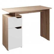 МЕБЕЛЬ-КОМПЛЕКС ЛАЙТ Стол письменный компьютерный с тумбой Дуб Сонома/Белый