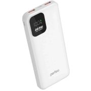 PERFEO (PF_E2074) - 10000 mAh/LED QC3.0/Type-C/2,белый
