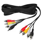 Кабель RCA REXANT (17-0304) 4 RCA - 4 RCA, ДЛИНА 3 МЕТРА, ЧЕРНЫЙ