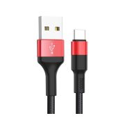Дата-кабель Type-C HOCO (6957531080251) X26 USB (m) - Type-C (m) 1m - черный/красный