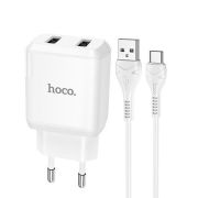 HOCO (6931474740595) N7 2USB 2.1A MICRO USB 1м белый
