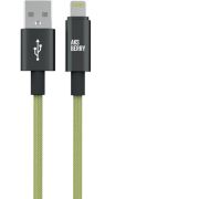AKSBERRY (6900293270019) X163 Nylon silk USB-A ? Lightning, салатовый