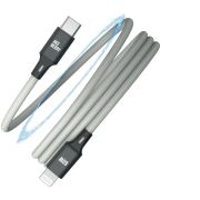 AKSBERRY (6900307880012) X164 Magnetic Type C - Lightning, серый