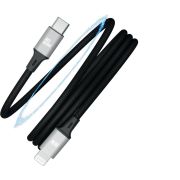 AKSBERRY (6900307870013) X164 Magnetic Type C - Lightning, черный
