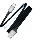 AKSBERRY (6900307930014) X164 Magnetic USB-A - Lightning, чёрный