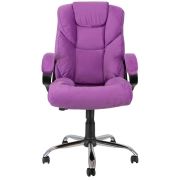 ЯРКРЕСЛА Кр87 ТГ HT41 (ткань фиолетовая)/крестовина хром/подлокотники пластик черный