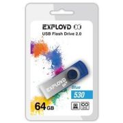 Флеш диск EXPLOYD 64GB 530 синий