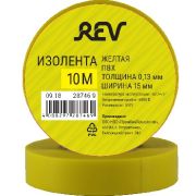 Изолента REV 28746 9 ПВХ 0,13х15мм Желтая 10м DIY