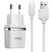 СЗУ HOCO (6957531047742) C11 1USB 1A MICRO USB 1м белый