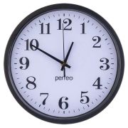 Часы PERFEO (PF_C3062) «PF-WC-002» чёрный корпус/белый циферблат