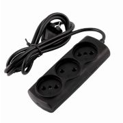 РАДИСТ (2719) б/з 5,0м, 3 розетки, черный
