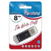 USB флеш SMARTBUY (SB8GBVC-K) 8GB V-CUT BLACK
