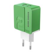 СЗУ MORE CHOICE (4627151191782) NC46a СЗУ 2USB 2.4A для Type-C 1м Green