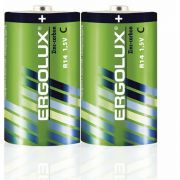 Элементы питания ERGOLUX (14335) R14 SR2 (R14SR2, батарейка,1.5В)