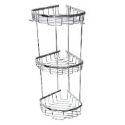 САНАКС 75255 Полочка угловая овальная тройная 22 см