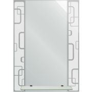 САНАКС 40533 Зеркало с тонированным матированным рисунком 500х700мм полка 400мм