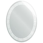 САНАКС 405806 Зеркало с матированным рисунком овальное 600х800мм