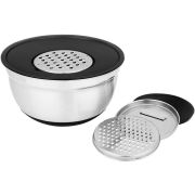 AGNESS 880-128 6в1 с крышкой и 3-мя терками 24см 2,25л